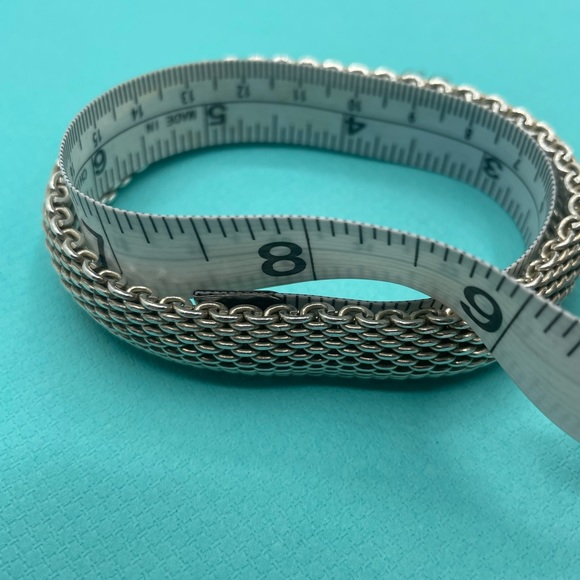 🎄Black Friday Sale Tiffany & Co Somerset Mesh Bangle Bracelet - Picture 4 of 4